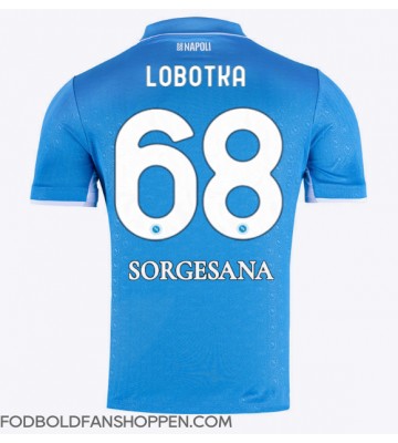 SSC Napoli Stanislav Lobotka #68 Hjemmebanetrøje 2024-25 Kortærmet